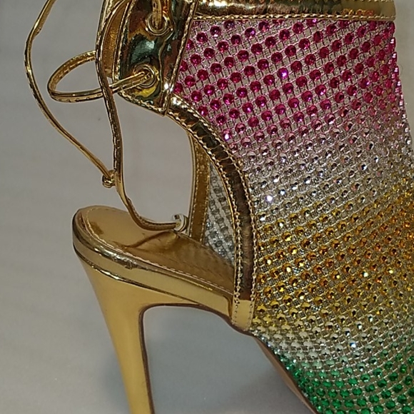 Liliana Gardena gold heels size 6 - Picture 8 of 14